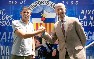 Esteve Calzada i Antonio Hidalgo avui a la Nova Creu Alta | Roger Benet